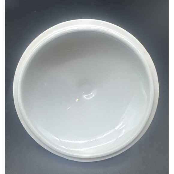 VTG Lefton Vanity Set 1752 White Hand Painted w/ Gold Trim Powder Vases/Bottles - Picture 5 of 12